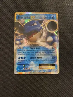 Pokemon TCG Blastoise EX Evolutions Holo Rare Card 21/108 NM Condition - Image 1
