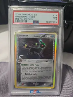 Umbreon Delta Species Holo Card 17/113 PSA 7 Pokemon TCG 2005 - Image 1