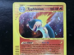 Pokemon Base Set Expedition # 28/165 Holo TYPHLOSION (not played) - Image 2