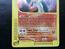 Pokemon Base Set Expedition # 28/165 Holo TYPHLOSION (not played) - Image 3
