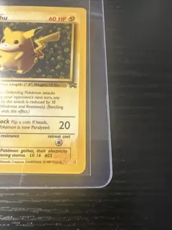 Pikachu #1 Black Star Promo WOTC Vintage Pokemon - Image 5