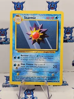 Pokemon Starmie Base Set 64/102 MP - Image 1