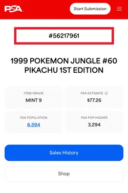Pikachu Jungle 1st edition - PSA 9 - Pokemon 1999 60/64 - Image 4