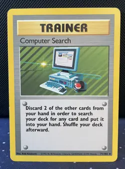 Computer Search 71/102 - Pokemon Base Set - Rare - LP - Image 1
