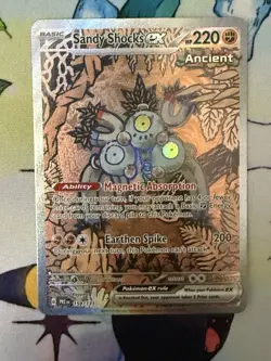 Pokemon Sandy Shocks ex 159/131 Sv: Prismatic Evolutions Full Art Holo Rare - Image 1