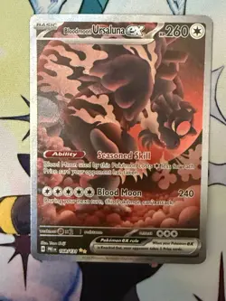 Pokemon Bloodmoon Ursaluna ex 168/131 Sv: Prismatic Evolutions - Image 1