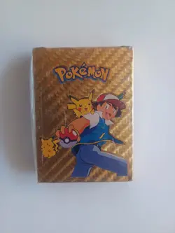 55Pcs Pokemon Card Foil GOLD PACK CARDS TCG GX Vmax GX Card Charizard Rare - Image 1