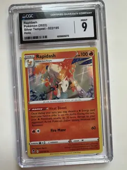 Pokemon Rapidash Silver Tempest Holo CGC 9 Mint 022/195 2022 Graded TCG English - Image 1