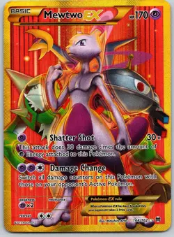 Pokemon Mewtwo EX XY - BREAKthrough #164/162 -- [LP-/MP+] - Image 1