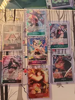 One Piece tcg Card - Collection Mixed Lot - Nico Robin, Miss Sunday, Kid - 7 Pcs - Image 3