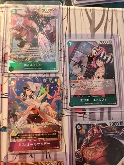One Piece tcg Card - Collection Mixed Lot - Nico Robin, Miss Sunday, Kid - 7 Pcs - Image 4
