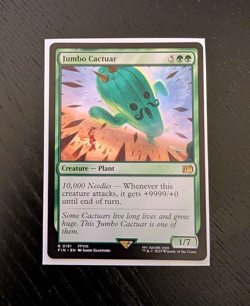 JUMBO CACTUAR Rare Final Fantasy Near Mint Magic: The Gathering Card - Image 1