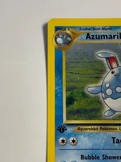 * Pokemon AZUMARILL 1st Edition Card NEO GENESIS Set 2/111 Holo Rare LP - Image 5