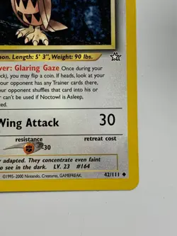 * Pokemon Card - Noctowl Neo Genesis 1st Edition 42/111 Uncommon - Image 2