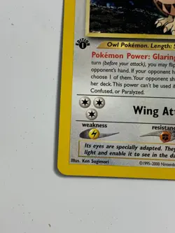 * Pokemon Card - Noctowl Neo Genesis 1st Edition 42/111 Uncommon - Image 3