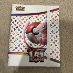 New Pokemon Tcg Card Game Scarlet And Violet 151 MEW BINDER ONLY Empty - Image 1