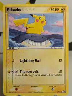 Pikachu Pop Series 5 12/17 Common Non-Holo Promo Card LP - Image 1