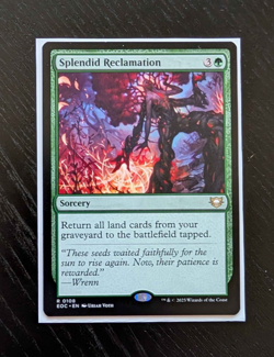 SPLENDID RECLAMATION Rare Commander: Edge of Eternities Near Mint MTG - Image 1