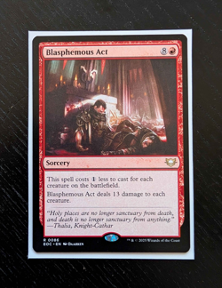 BLASPHEMOUS ACT Rare Commander: Edge of Eternities Near Mint MTG - Image 1