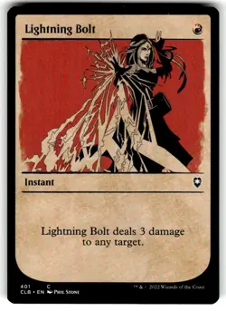 Lightning Bolt (Showcase) Commander Legends: Battle for Baldur's Gate Regular MT - Image 1