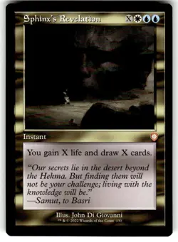Sphinx's Revelation (Retro Frame) Commander: the Brothers' War Regular MTG - Image 1