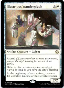 MTG TCG Illustrious Wanderglyph Commander Lost Caverns Ixalan LCC FOIL Rare NM - Image 1