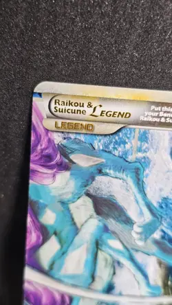 Pokemon TCG Raikou and Suicune Legend Holo Card 93/95 HGSS Unleashed EXC - Image 2