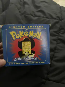1999 Pokemon Burger King Charizard 23K Gold Plated CardNew/SEALED - Image 1