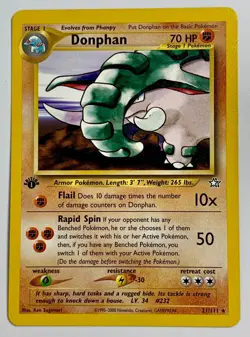 ** Pokemon Neo Genesis 21/111 Donphan 1st Edition - Image 1