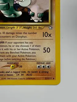 ** Pokemon Neo Genesis 21/111 Donphan 1st Edition - Image 2