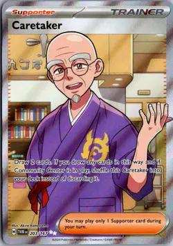 Caretaker Ultra Rare SV06: Twilight Masquerade 203/167 NM Pokemon - Image 1