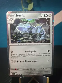 Pokemon TCG Paradox Rift - Steelix 125/182 Cosmos Holo Promo - Image 1