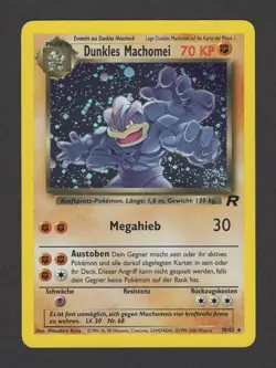 Dark Machamp 1082 Swirl GERMAN Holo Dunkles Machomei Pokemon Team Rocket G3D - Image 1