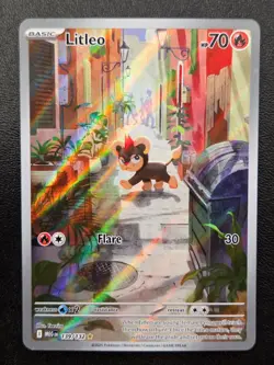 Pokemon TCG Litleo Illustration Rare ME01: Mega Evolution 139/132 NM - Image 1