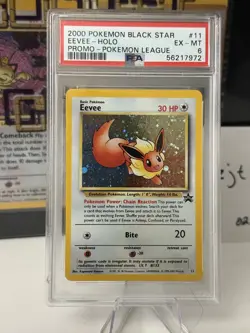 Eevee Holo Black Star Promo - PSA 6 - Pokemon 11/53 Wotc #11 - Image 2