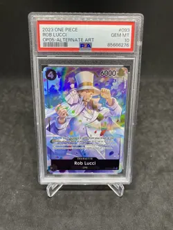 One Piece Awakening of the New Era OP05-093 Rob Lucci Alt Art PSA 10 Gem English - Image 1