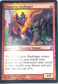 Foil MTG Flamekin Harbinger Lorwyn Trading Card Game Magic the Gathering - Image 1