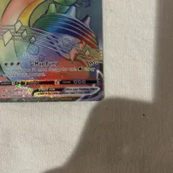 Pokemon TCG Sword & Shield Lapras VMAX 203/202 Secret Rare Rainbow Holo Card - Image 5