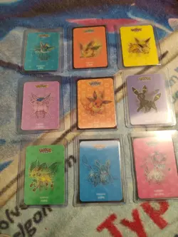 2023 Pokemon Funism Eevee + Evolutions Lenticular 3D Card Set Of 9 - Image 1