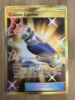 Custom Catcher - 231/214 - Pokemon Lost Thunder Sun & Moon Secret Rare Card NM - Image 1