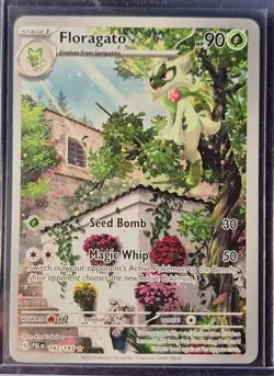 Pokemon TCG Floragato Scarlet & Violet Paldea Evolved Holo Card 197/193 Full Art - Image 1