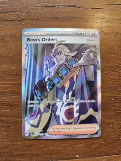 Pokemon TCG Boss's Orders Trainer Full Art Holo Rare Card 248/193 - Image 1