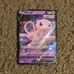 Pokemon Mew V Ultra Rare Holo Fusion Strike 060/159 Psychic TCG Card English - Image 1