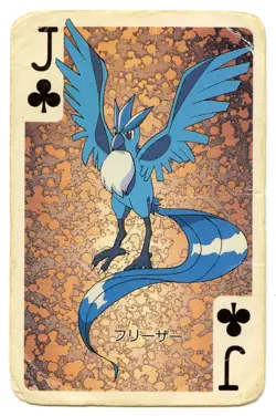 1998 Vintage Articuno Jack of Clubs Pokemon Televi-kun Playing Card - Image 2