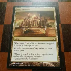 Mtg City of Brass NM Modern Masters Land Rare Magic Card - Image 2