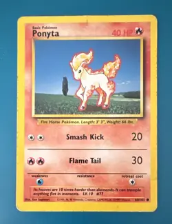 Ponyta 60/102 – Base Set (1999) Pokemon Card – Common – English – WOTC - Image 1
