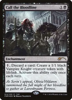 Call the Bloodline - Set Friday Night Magic 2016 - Foil/Etched Finish MTG - Image 1