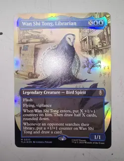 MTG - TLA - Wan Shi Tong, Librarian (Borderless) #0320 - Near Mint Foil - Image 1