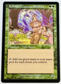 Rofellos, Llanowar Emissary Urza's Destiny Regular NM - Image 1