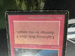 Magic The Gathering, Lightning Bolt Moderate To Heavy Play Condition - Image 2